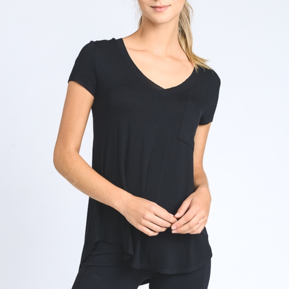 OVERSIZED V-NECK WITH POCKET - Picture 1 of 3